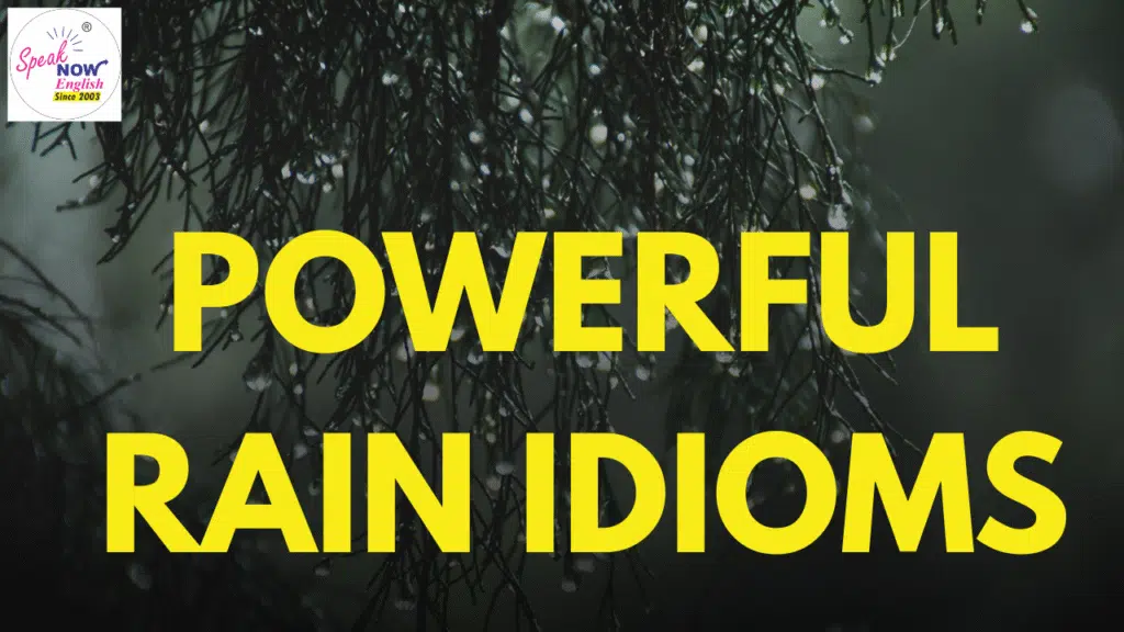 Rain idioms